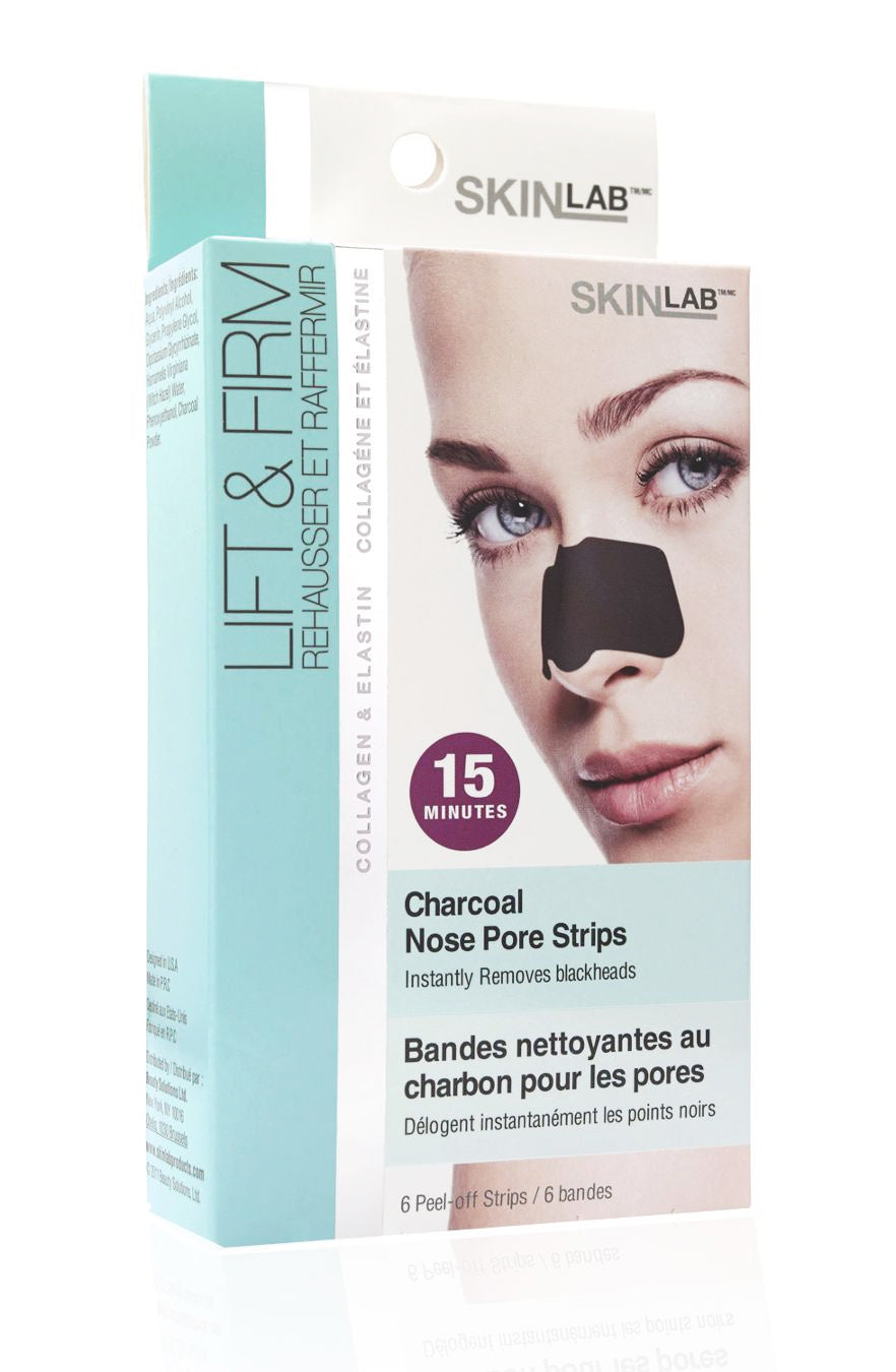 SKINLAB Charcoal Nose Pore Strips (6 Strips) - ADDROS.COM